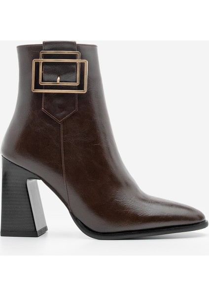 Kadın Kalın Topuklu Tokalı Topuklu Bot Linate modelleri