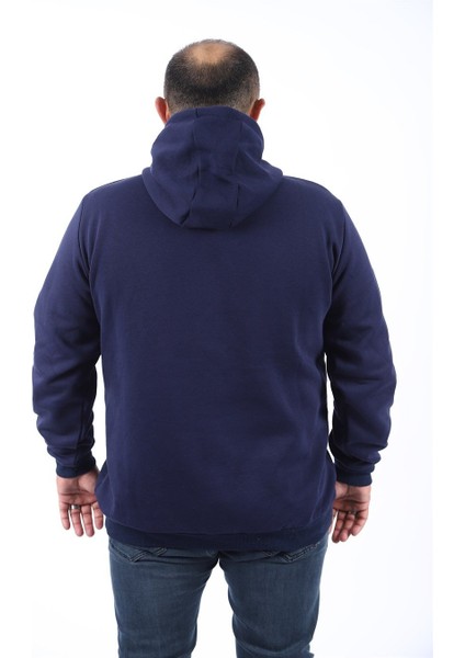 Mocgrande Büyük Beden Erkek Basic Sweat Kapüşonlu 11700 Lacıvert fiyatları