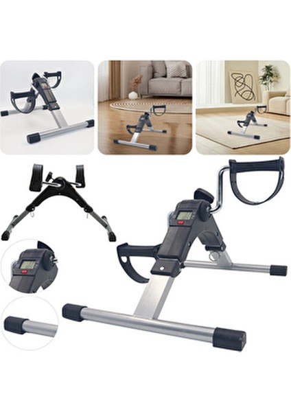 El Ayak Mini Katlanabilir Dijital Göstergeli Egzersiz Bisikleti Kondüsyon Bisikleti