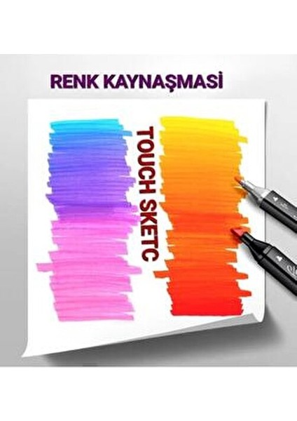 Çift Taraflı Uçlu Marker Keçeli Kalem Seti 60'lı Çantalı Markör fiyatları