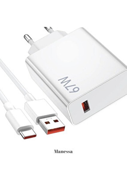 Xiaomi Redmi Samsung Uyumlu 67WATT Hızlı Şarj Cihazı 67WATT