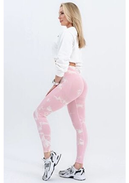 Seamless/dikişsiz Büzgülü Batik Tayt Pembe fiyatları