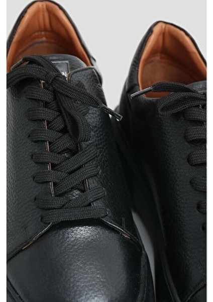 111230187 Tommy Casual Deri Erkek Sneaker Ayakkabı Siyah fiyatları