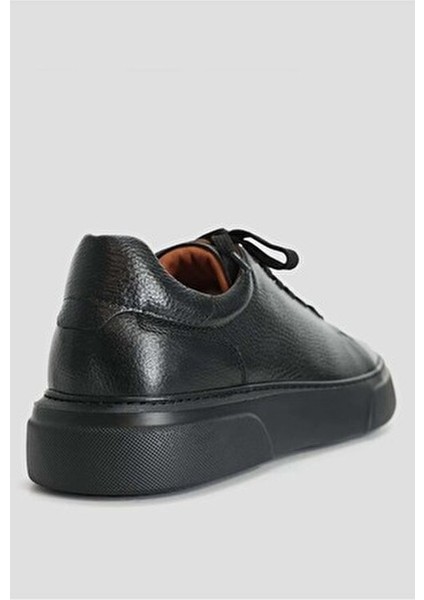 111230187 Tommy Casual Deri Erkek Sneaker Ayakkabı Siyah fırsatları