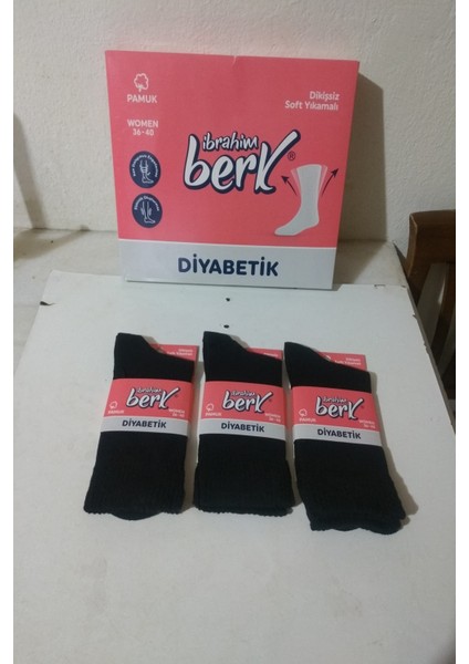 Şeker Çorabı Siyah 3 Adet ( Beden 36- 40 ) Dikişsiz Soft Yıkamalı Pamuklu