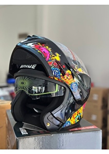 Çene Açılır Motokaskk | Çelik Mekanizma / Güneş Gözlüğü / Çene Açılır Motosiklet Kaskı fırsatları