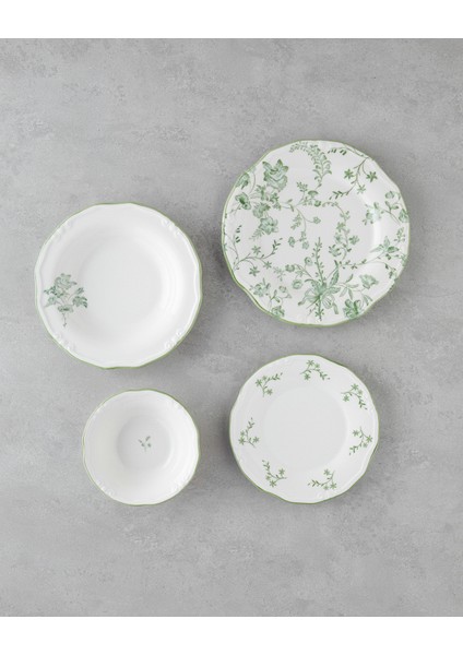 Plantopia Porselen Yemek Takımı 24 Parça 6 Kişilik Yeşil fiyatları