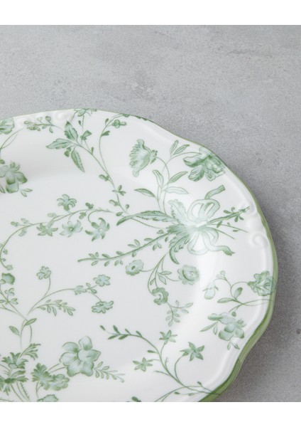 Plantopia Porselen Yemek Takımı 24 Parça 6 Kişilik Yeşil