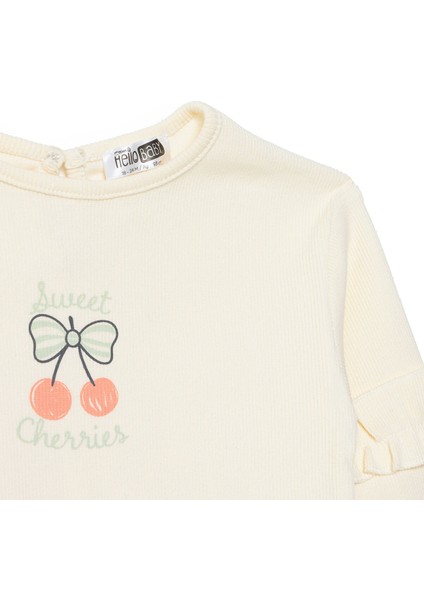 Kız Bebek Winter Cherry Bluz-Tayt Reçme Paça modelleri