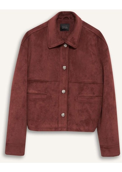 Regular Fit Polo Yaka Süet Mont F2815AX25WN