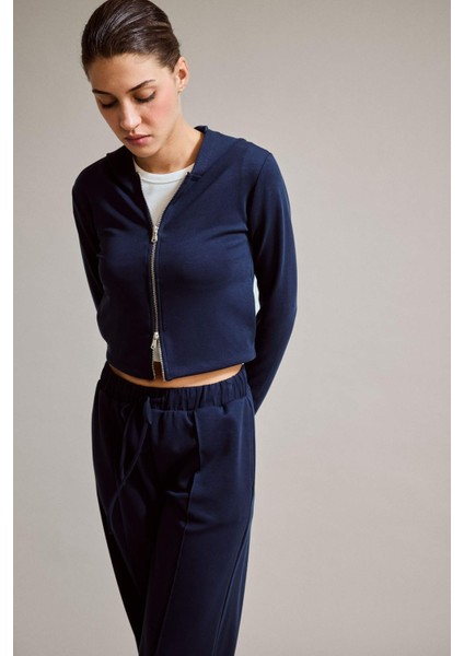 Kapüşonlu Modal Fermuarlı Sweatshirt G2915AX25AU fırsatları