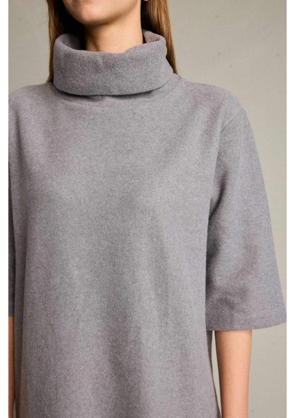 Balıkçı Yaka Yarım Kollu Mini Elbise G3793AX25WN fırsatları