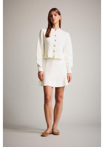 Triko Pileli Mini Etek G3356AX25AU