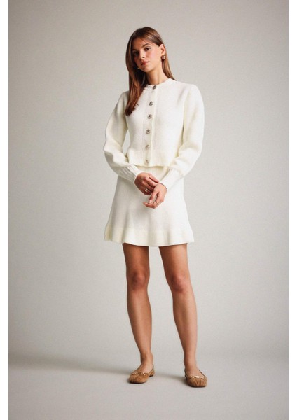 Triko Pileli Mini Etek G3356AX25AU fiyatları