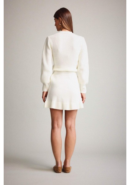 Triko Pileli Mini Etek G3356AX25AU