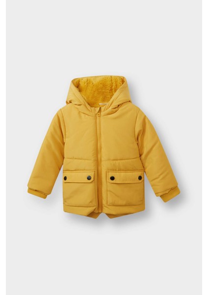 Erkek Bebek Kapüşonlu Fermuarlı Mont C7761A525WN