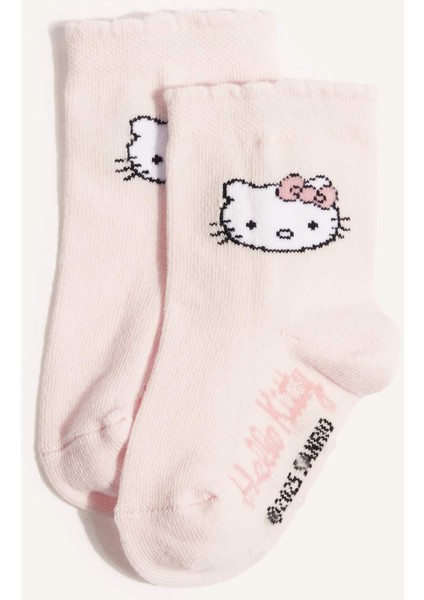 Kız Bebek Hello Kitty Kaydırmaz Taban 3'lü Pamuklu Uzun Çorap F6739A5NS fiyatları