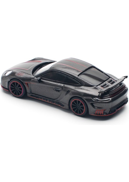 1/64 Porsche 992 Stinger Gtr Carbon Edition - Kırmızı Çizgili / PR640192