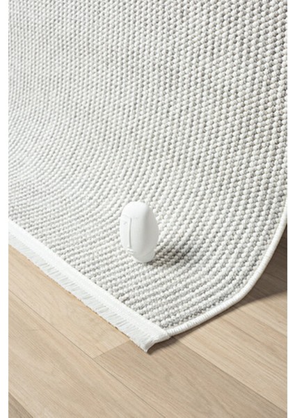 Naturel Bukleli Yumuşak Dokulu Beyaz Gri Iskandinav Koridor Kesme Yolluk Dokuma Halı indirimleri