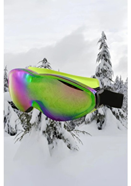 Ribeauville Kayak Kar Gözlüğü Değiştirebilir Camlı Antifog Gözlük Gökkuşağı Snowboard Glasses Sporu. fırsatları