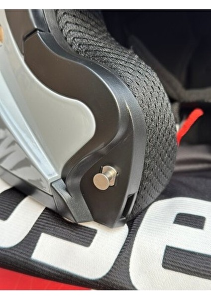 Nardo Gri Kask Çeneden Açılır / Çelik Mekanizmalı / Güneş Gözlüklü + Buff