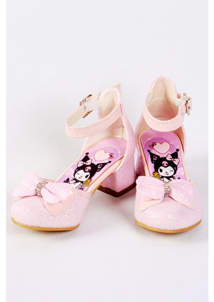 Kız Çocuk Kromi Baskılı Topuklu Ayakkabı, Kız Çocuk Abiye Ayakkabı fiyatları