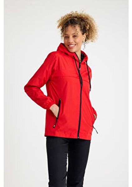 Kadın Içi Astarlı Suya Dayanıklı Kapüşonlu Cepli Yağmurluk indirimleri