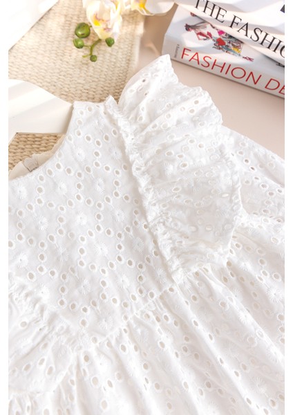 Fisto 100% Pamuk Şık Kız Bebek Elbise Mevlüt Elbisesi Ekru fiyatları