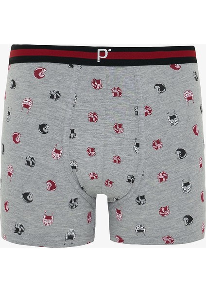 Erkek Organik Çizgili 3'lü Boxer modelleri