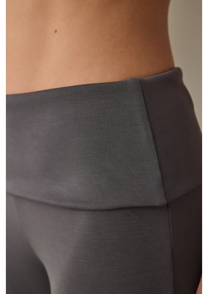 Gri Orta Bel Ispanyol Paça Modal Eşofman Altı fırsatları