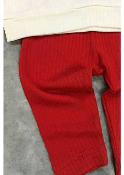 Kız Bebek/çocuk Love Kalp Nakışlı Omuzdan Çıtçıtlı Bebek Takımı 2li Alt Üst Mevsimlik Aylık 3-6-9-12