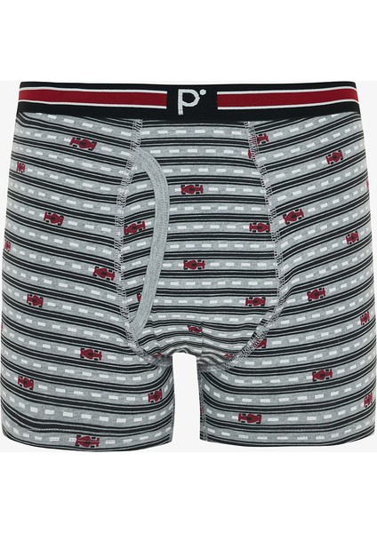 Erkek Red Dots Puantiye Desenli Organik 3'lü Boxer modelleri