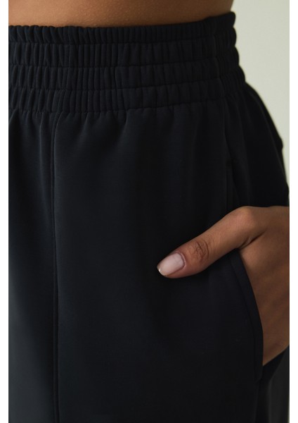 Siyah Dikiş Detaylı Yüksek Bel Modal Jogger fırsatları
