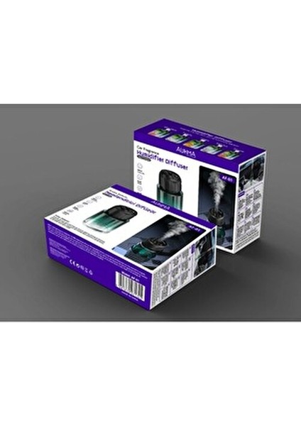 Şarjlı Araç Içi Parfüm Difüzörü Kokulu Hava Nemlendirici Humudifier Yıldız Tavan Lazer