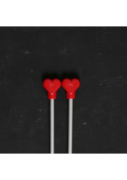 Addı Kalpli 4,5mm 40CM Klasik Alüminyum Örgü Şişi modelleri