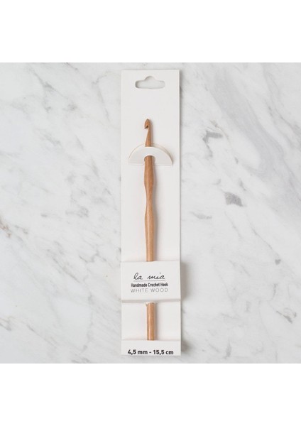 La Mia Whitewood 4.5 mm 15.5 cm Ahşap Yün Tığ