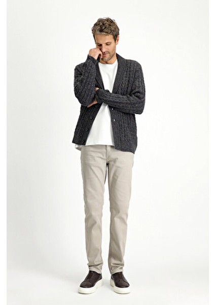 Desenli Yünlü Triko Hırka Örme Kumaş ile Şal Yaka Tasarım Kış Sezonu için Erkek fiyatları