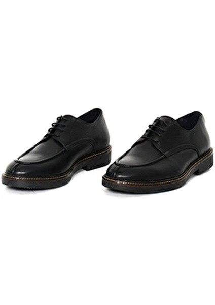 Hakiki Deri Siyah Casual Erkek Ayakkabı Bağcıklı Termo Taban - 23201 fiyatları