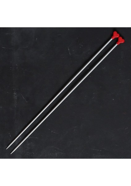 Addı Kalpli 4mm 40CM Klasik Alüminyum Örgü Şişi - fiyatları