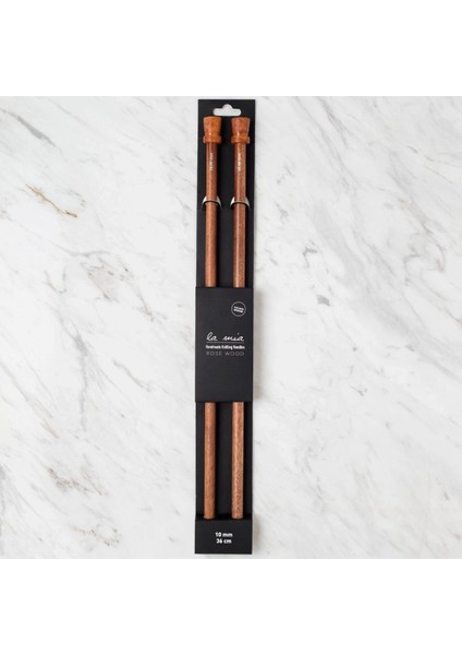 La Mia Rosewood 10 mm 36 cm Ahşap Örgü Şişi