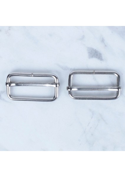 Loren Gümüş Metal Toka Sürgülü 2 Li Paket