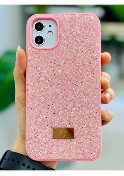 Iphone 12 ve 12 Pro Uyumlu Elmas Tasarımlı Taşlı Işıltılı Parlak Pırlanta Silikon Kılıf fiyatları