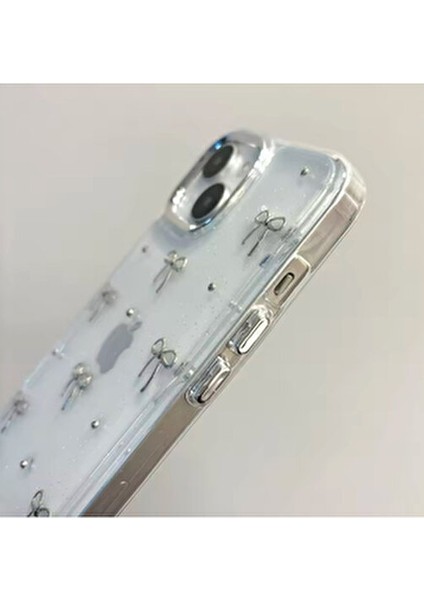 Apple Iphone 13 - 14 - 15 Uyumlu Şeffaf Mini Fiyonk Epoksili Telefon Kılıfı fırsatları