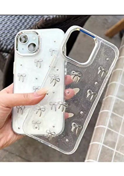 Apple Iphone 13 - 14 - 15 Uyumlu Şeffaf Mini Fiyonk Epoksili Telefon Kılıfı indirimleri