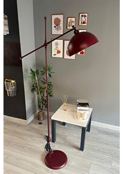 Vişne Çürüğü Lambader Hareketli Başlık Modern Dekoratif Metal Oturma Odası Çalışma Odası Zemin