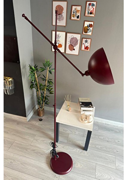 Vişne Çürüğü Lambader Hareketli Başlık Modern Dekoratif Metal Oturma Odası Çalışma Odası Zemin fiyatları