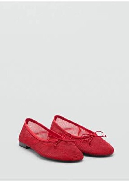 Bağ Detaylı Triko Babet