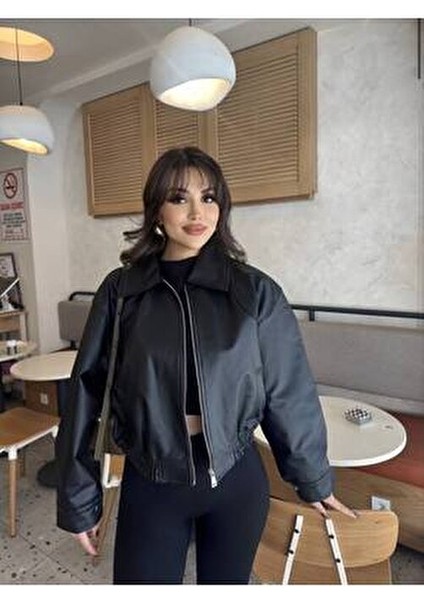 Deri Bomber Deri Ceket