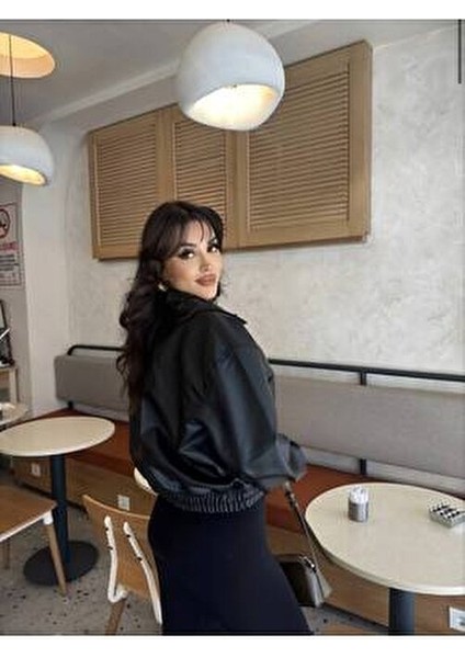 Deri Bomber Deri Ceket modelleri