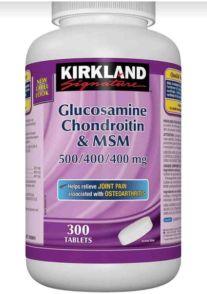 Kirkland Signature Glucosamine Chondroitin Msm